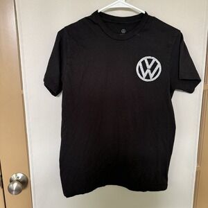 Volkswagen Unisex Small Black Short Sleeve Tee T-Shirt Street‎ Racing